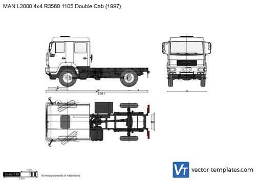 MAN L2000 4x4 R3560 1105 Double Cab