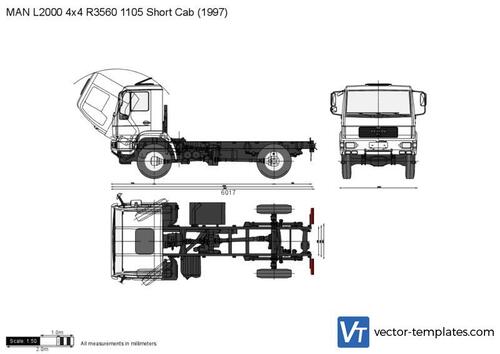 MAN L2000 4x4 R3560 1105 Short Cab