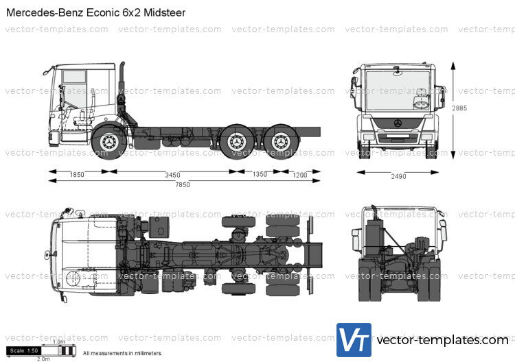 Mercedes-Benz Econic 6x2 Midsteer