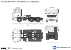 Mercedes-Benz Actros 2541LS 6x2-2 25 Chassis