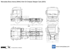 Mercedes-Benz Actros 2644LS 6x4 33 Chassis Sleeper Cab