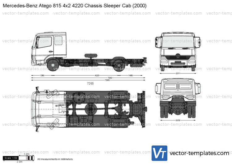 Mercedes-Benz Atego 815 4x2 4220 Chassis