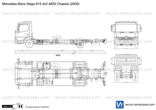 Mercedes-Benz Atego 815 4x2 4820 Chassis
