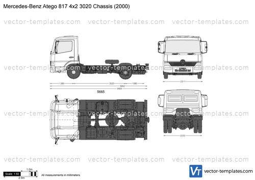 Mercedes-Benz Atego 817 4x2 3020 Chassis