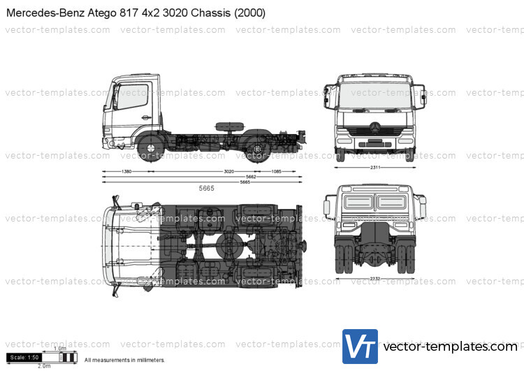 Mercedes-Benz Atego 817 4x2 3020 Chassis