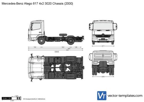 Mercedes-Benz Atego 817 4x2 3020 Chassis