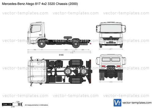 Mercedes-Benz Atego 817 4x2 3320 Chassis