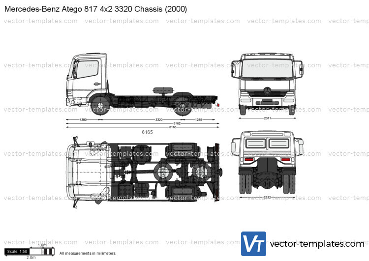 Mercedes-Benz Atego 817 4x2 3320 Chassis