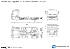 Mercedes-Benz Atego 818L 4x2 3620 Chassis Extended Cab