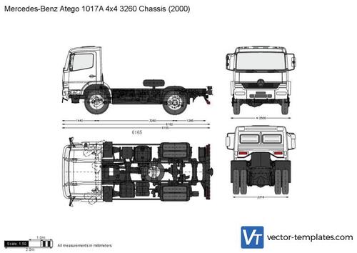 Mercedes-Benz Atego 1017A 4x4 3260 Chassis