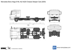 Mercedes-Benz Atego 818L 4x2 4220 Chassis Sleeper Cab