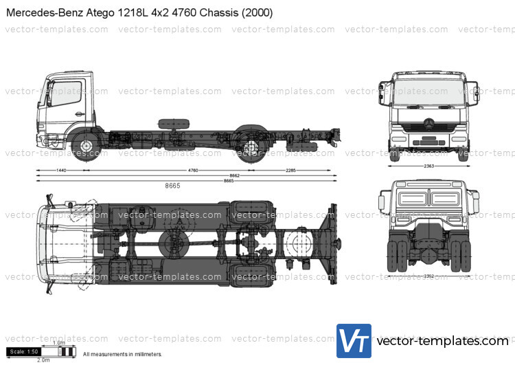 Mercedes-Benz Atego 1218L 4x2 4760 Chassis