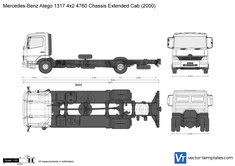 Mercedes-Benz Atego 1317 4x2 4760 Chassis Extended Cab