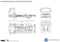 Mercedes-Benz Atego 1317A 4x4 3560 Chassis