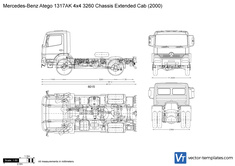 Mercedes-Benz Atego 1317AK 4x4 3260 Chassis Extended Cab