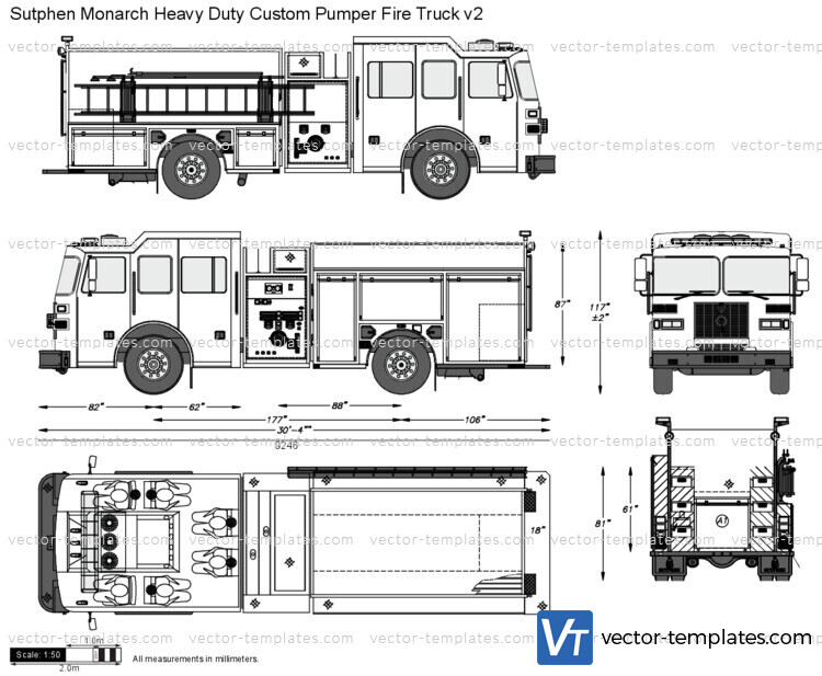 Sutphen Monarch Heavy Duty Custom Pumper Fire Truck v2