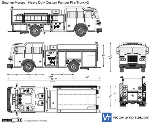 Sutphen Monarch Heavy Duty Custom Pumper Fire Truck v2