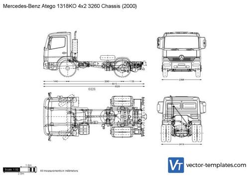 Mercedes-Benz Atego 1318KO 4x2 3260 Chassis