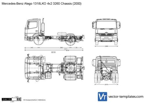 Mercedes-Benz Atego 1318LKO 4x2 3260 Chassis