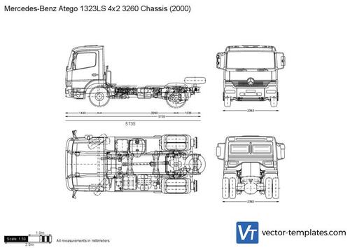 Mercedes-Benz Atego 1323LS 4x2 3260 Chassis