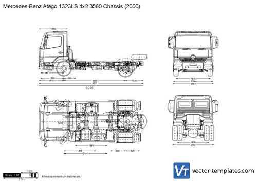 Mercedes-Benz Atego 1323LS 4x2 3560 Chassis