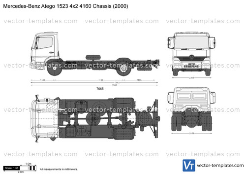 Mercedes-Benz Atego 1523 4x2 4160 Chassis