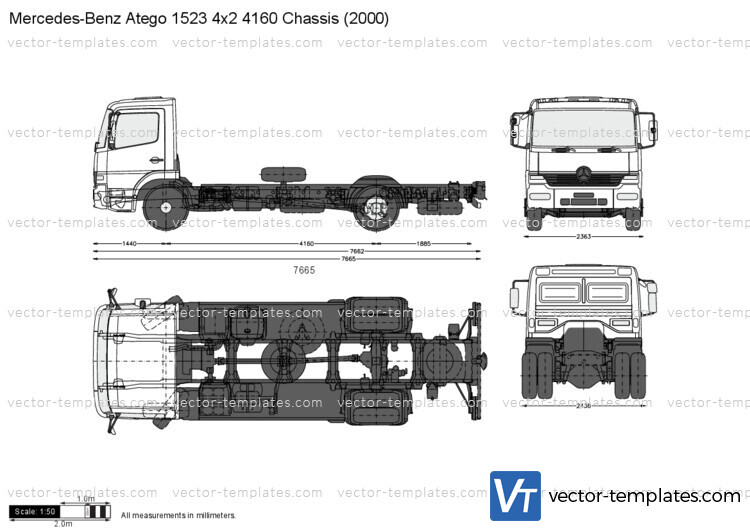 Mercedes-Benz Atego 1523 4x2 4160 Chassis