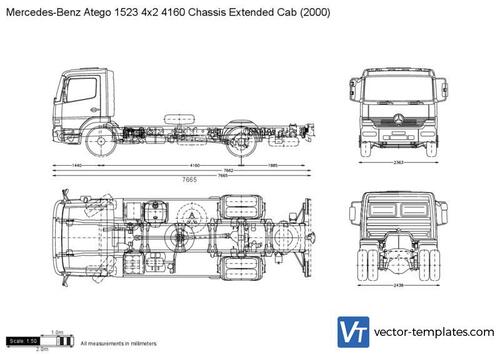 Mercedes-Benz Atego 1523 4x2 4160 Chassis Extended Cab