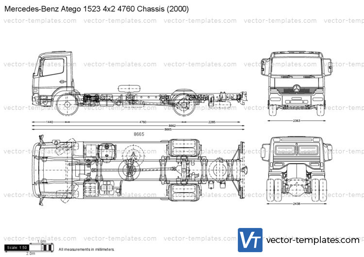 Mercedes-Benz Atego 1523 4x2 4760 Chassis