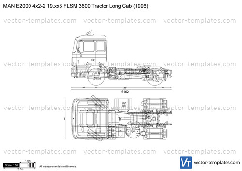 MAN E2000 4x2-2 19.xx3 FLSM 3600 Tractor Long Cab