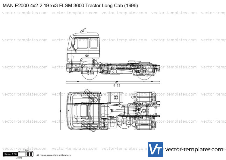 MAN E2000 4x2-2 19.xx3 FLSM 3600 Tractor Long Cab