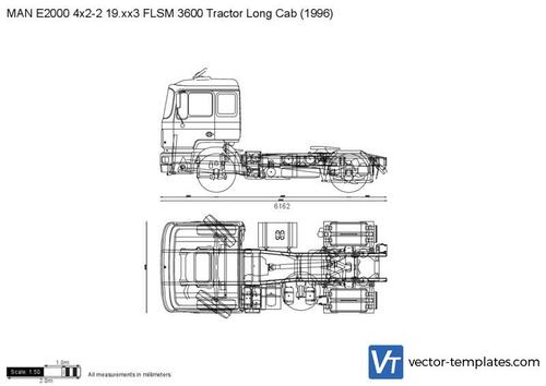 MAN E2000 4x2-2 19.xx3 FLSM 3600 Tractor Long Cab