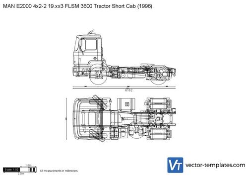 MAN E2000 4x2-2 19.xx3 FLSM 3600 Tractor Short Cab