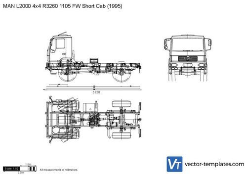 MAN L2000 4x4 R3260 1105 FW Short Cab