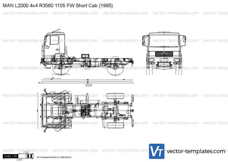 MAN L2000 4x4 R3560 1105 FW Short Cab