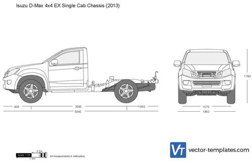 Isuzu D-Max 4x4 EX Single Cab Chassis