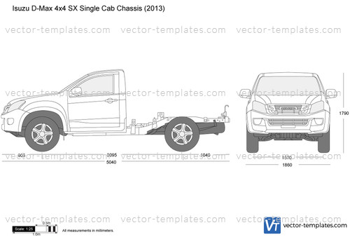 Isuzu D-Max 4x4 SX Single Cab Chassis
