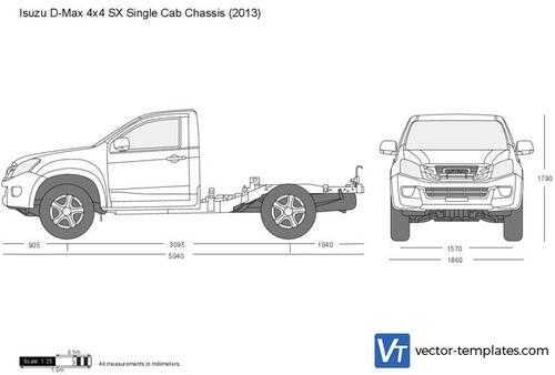 Isuzu D-Max 4x4 SX Single Cab Chassis