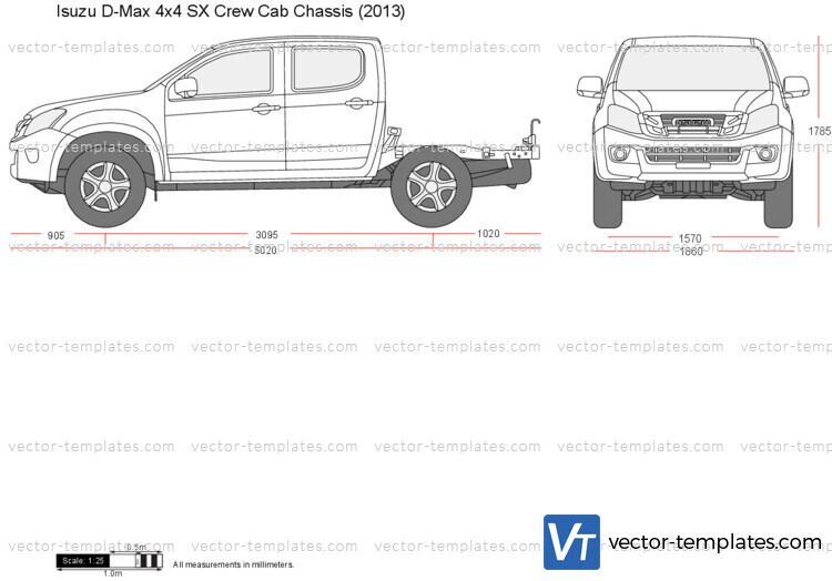 Isuzu D-Max 4x4 SX Crew Cab Chassis