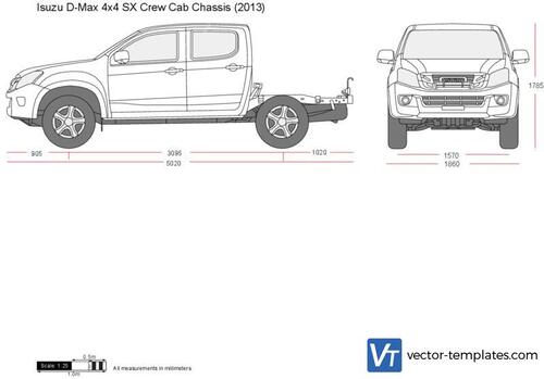 Isuzu D-Max 4x4 SX Crew Cab Chassis