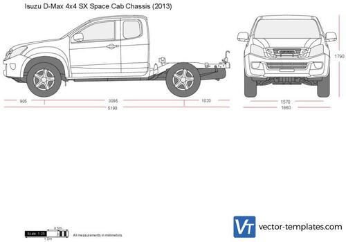 Isuzu D-Max 4x4 SX Space Cab Chassis