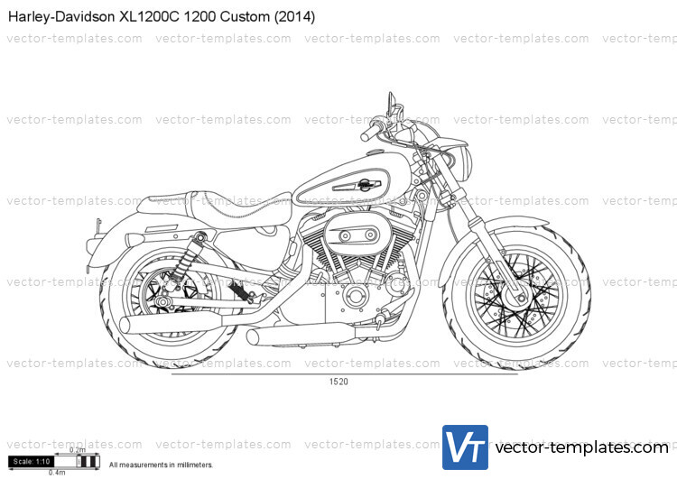 Harley-Davidson XL1200C 1200 Custom