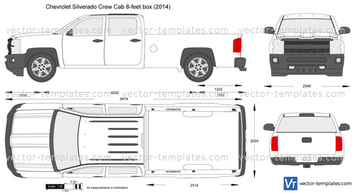 Chevrolet Silverado Crew Cab 8-feet box