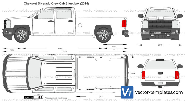 Chevrolet Silverado Crew Cab 8-feet box