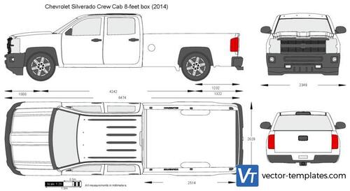 Chevrolet Silverado Crew Cab 8-feet box