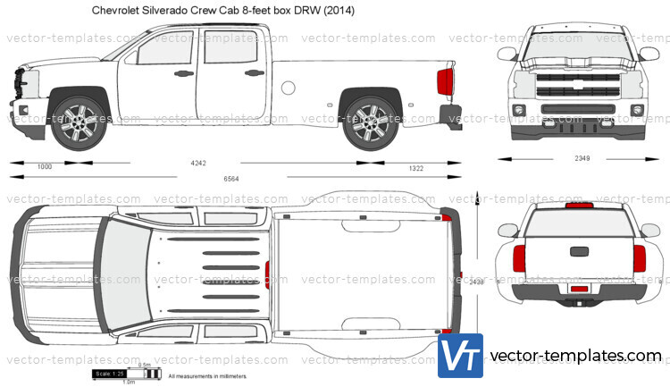 Chevrolet Silverado Crew Cab 8-feet box DRW