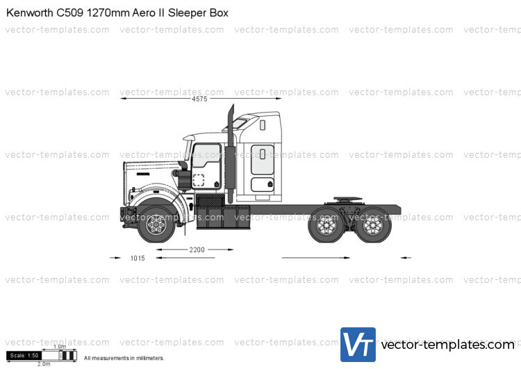 Kenworth C509 1270mm Aero II Sleeper Box