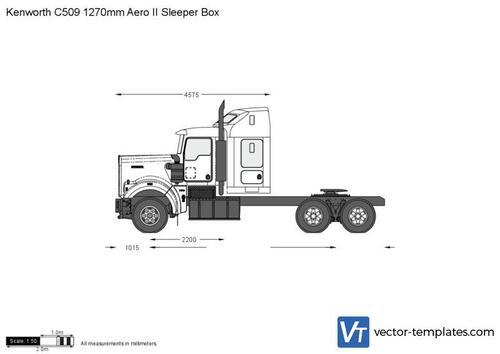 Kenworth C509 1270mm Aero II Sleeper Box