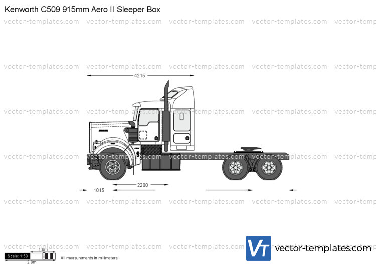 Kenworth C509 915mm Aero II Sleeper Box