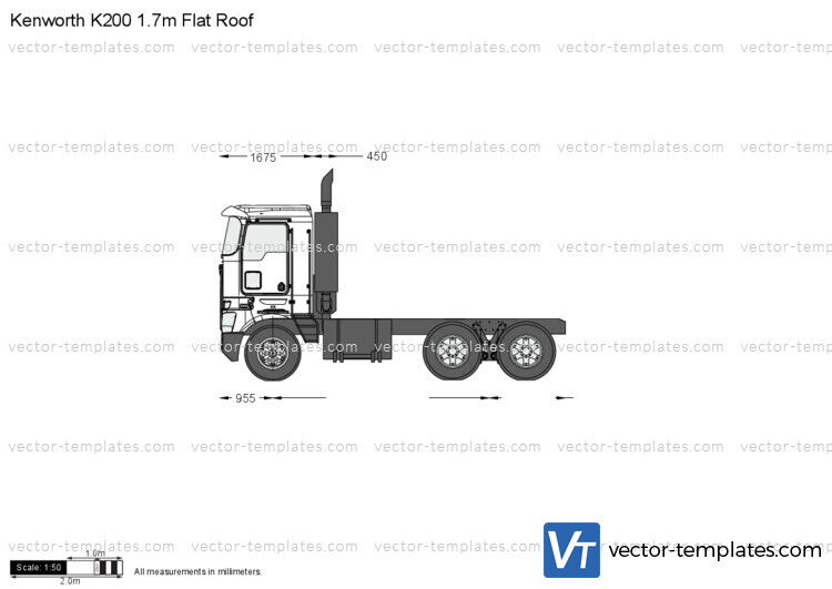 Kenworth K200 1.7m Flat Roof